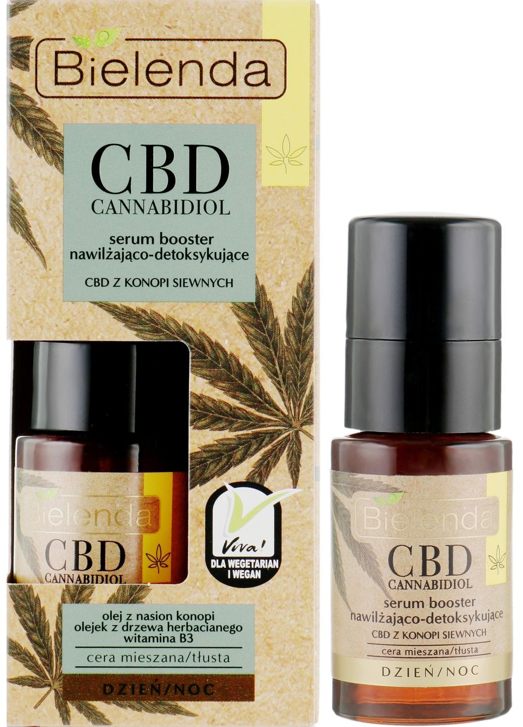 Сыворотка для жирной и комбинированной кожи CBD Cannabidiol Serum Booster*15ml (1499755-37908331) Bielenda (368635638)