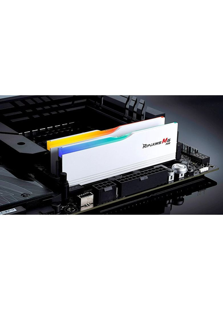 Модуль пам`ятi DDR5 2x32GB/6400 Ripjaws M5 RGB White (F5-6400J3239G32GX2-RM5RW) G.SKILL (361031596)