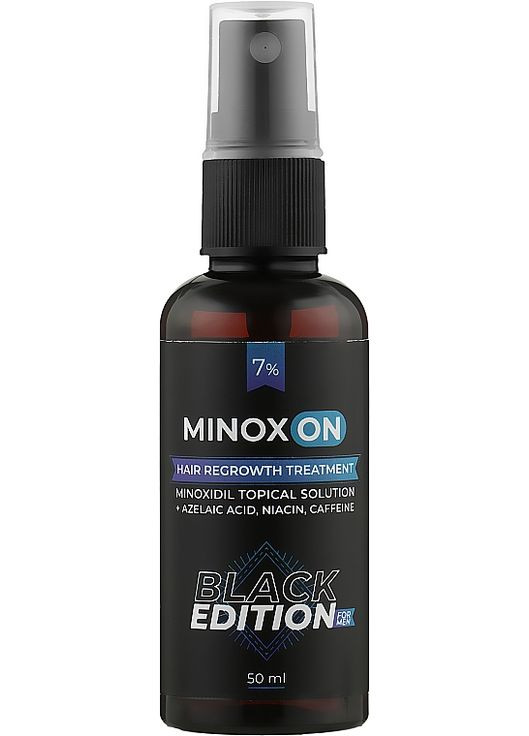 Лосьон для роста волос Black Edition For Men Hair Regrowht Treatment (Minoxidil 7%) 50ml (966342-95740) Minoxon (368641247)