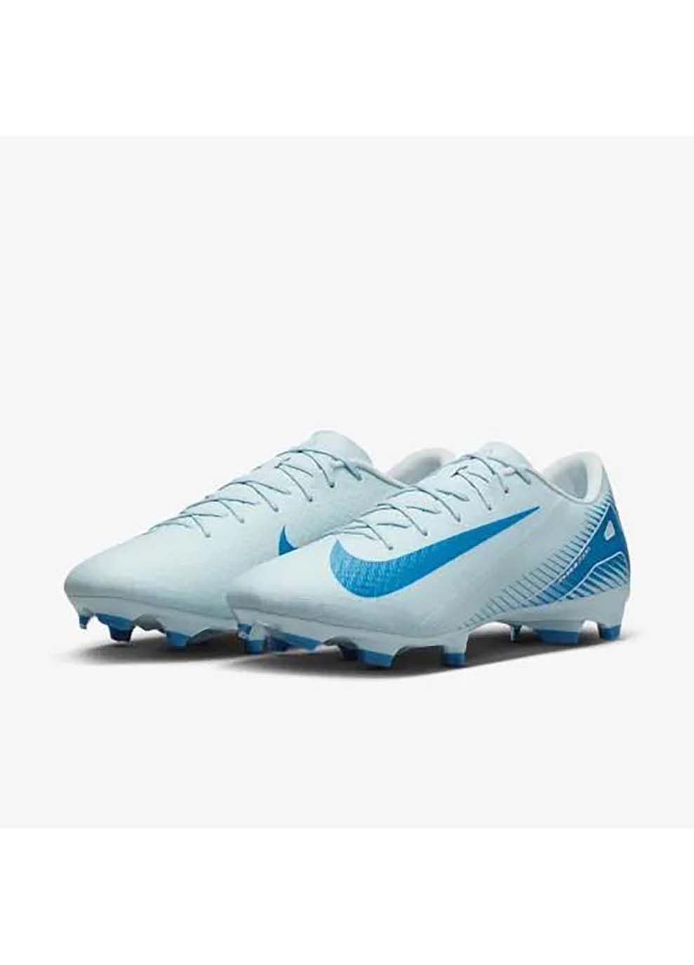 Голубые мужские бутсы zoom vapor 16 academy fg/mg голубой Nike