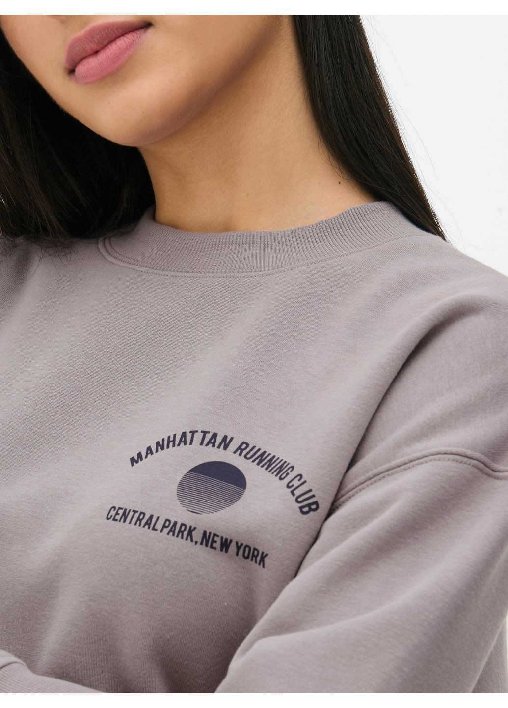 Серый свитшот флис,серый с принтом, Primark (368150887)