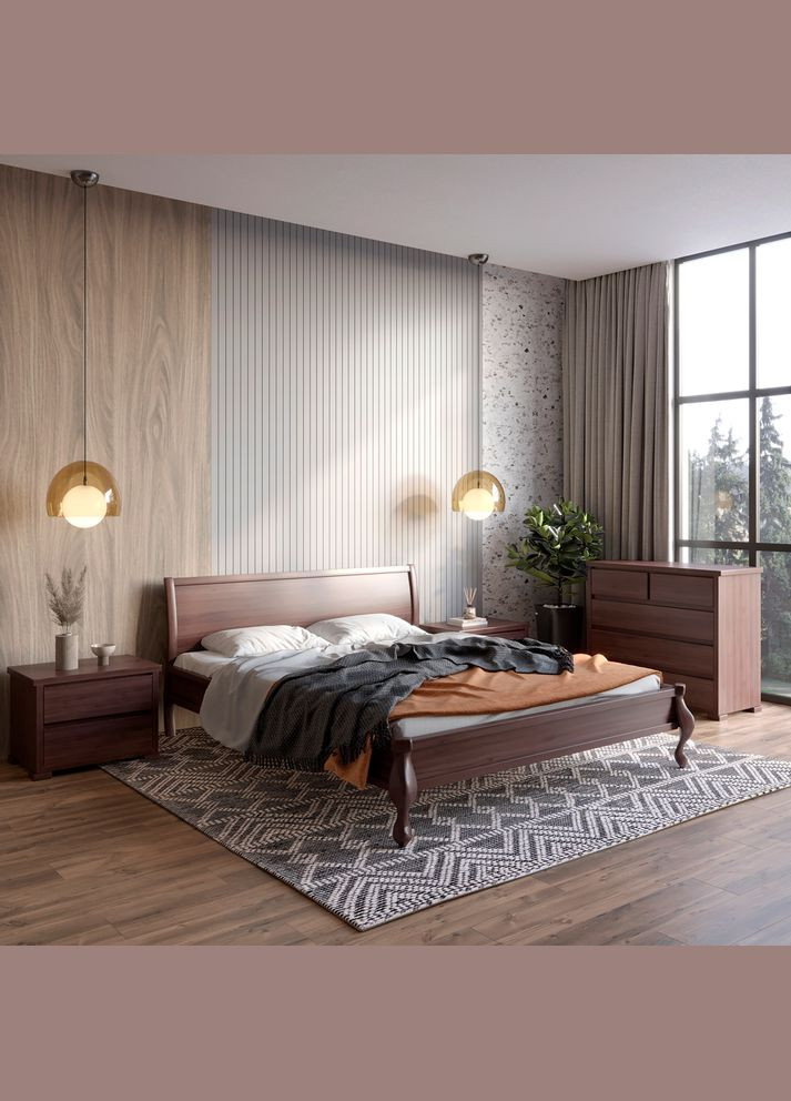 Односпальная деревянная кровать Палермо 90х200 см (MBG-11274) Mebigrand (366084843)