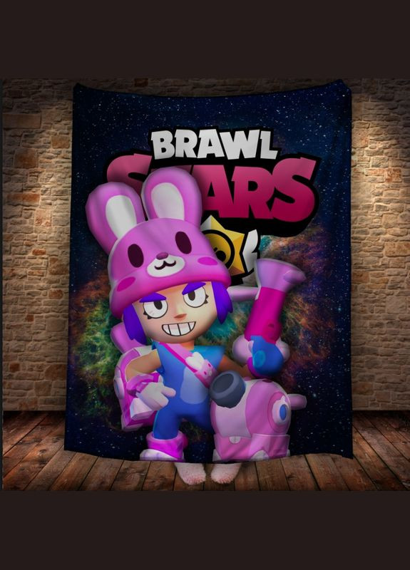 Плед с 3D-принтом на тему Brawl Stars Герои Бравл Старс - Плед с 3D-принтом на тему Brawl Stars Герои Бравл Старс Перша Креативна мануфактура PERFECTUS Плед (301870172)