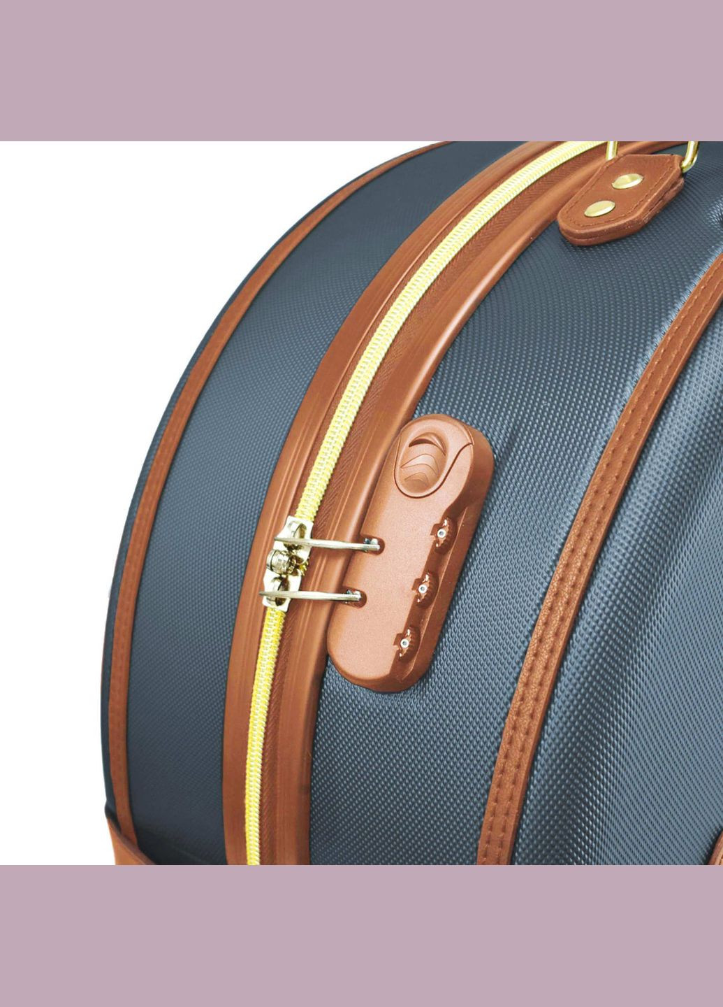 Чемодан 20" (S) Blue/Brown (T5672-2) Semi Line (315937566)