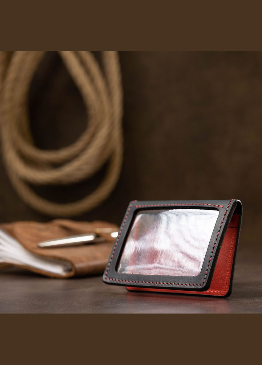 Шкіряна вінтажна обкладинка для прав 11535 Чорний Grande Pelle (319874437)