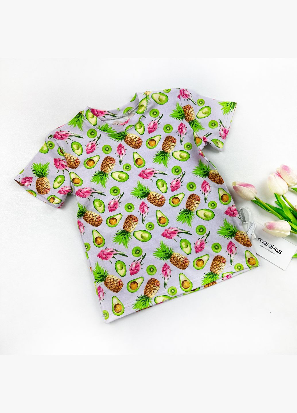 Серая летняя футболка летний 433012 Marakas