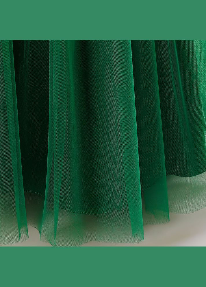 Зелёное детское платье длинное No Brand (317050742)