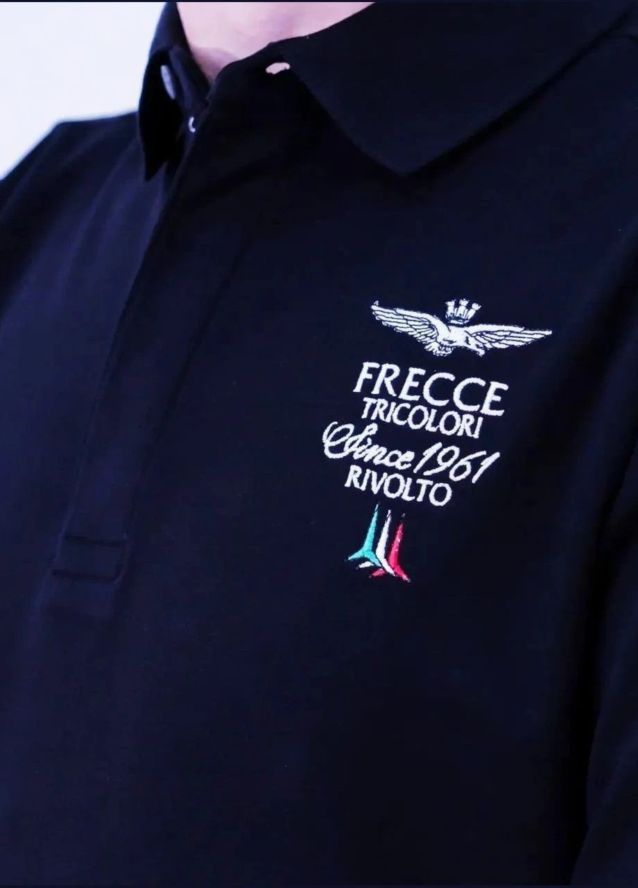 Поло чоловіче з довгим рукавом Aeronautica Militare Frecce Tricolori (304053583)