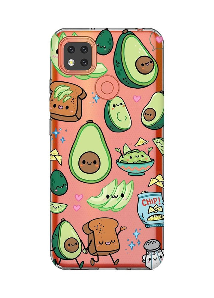 Чехол для Xiaomi Redmi 9C/10A:: Милашки авокадо каваи (принт 305) Creative (360698272)