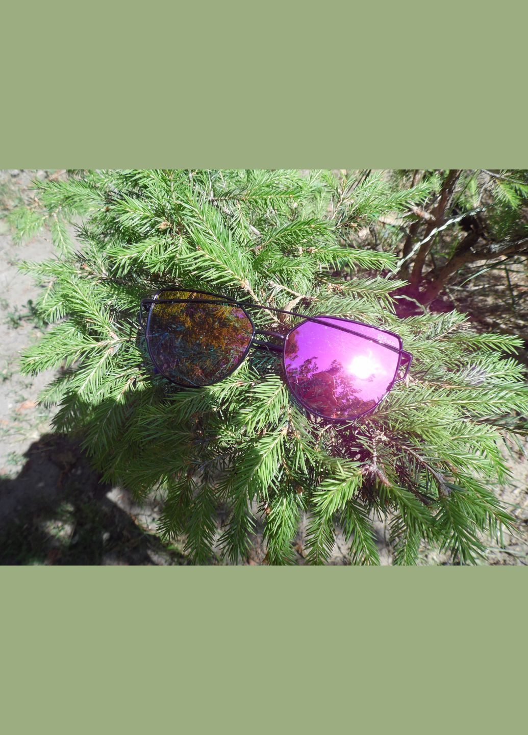 Сонцезахисні окуляри, колір лінз рожевий No Brand (302673661)