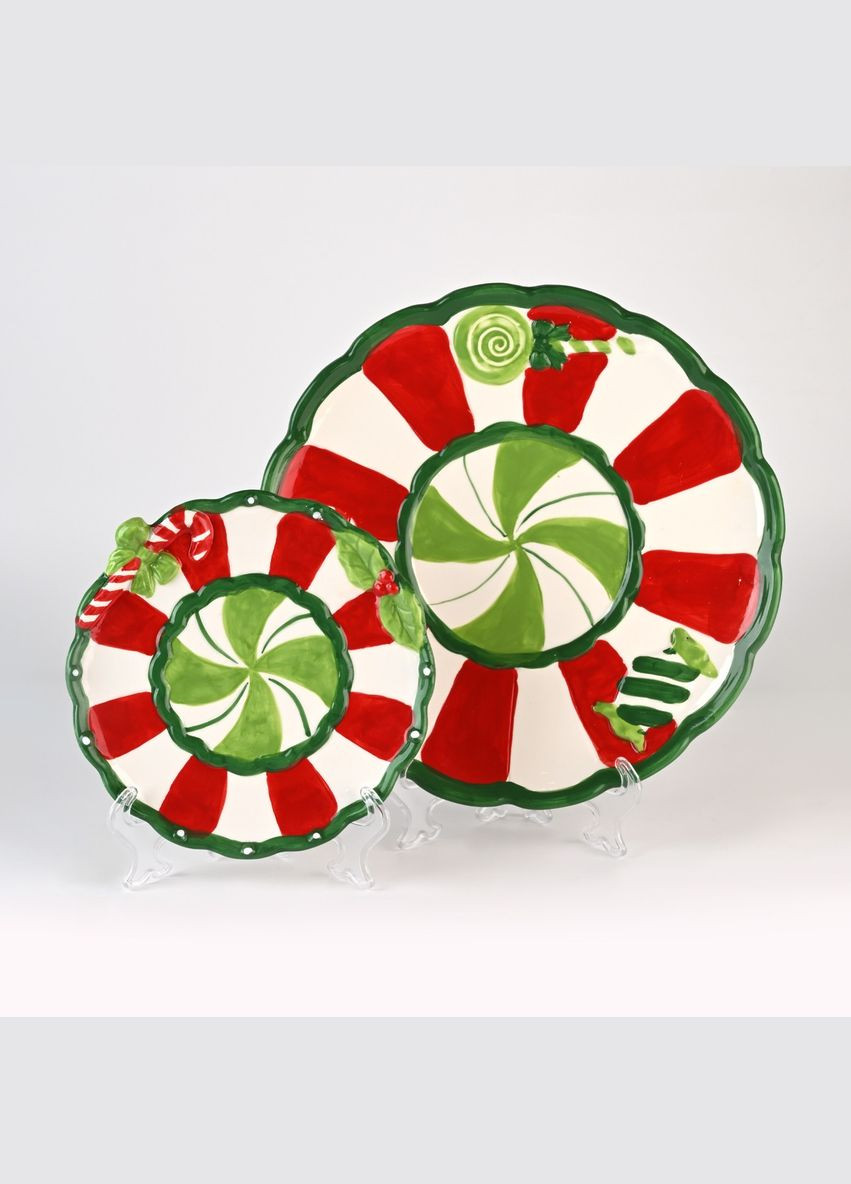 Тарілка MY HOME 30.5 см "Різдво" Різнобарвна (KP82 M COLOR) MVM (301084896)