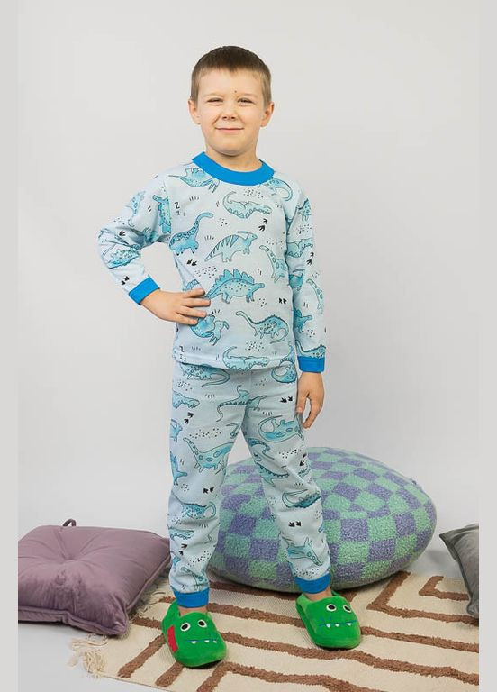 Блакитна піжама для хлопчика літачки No Brand