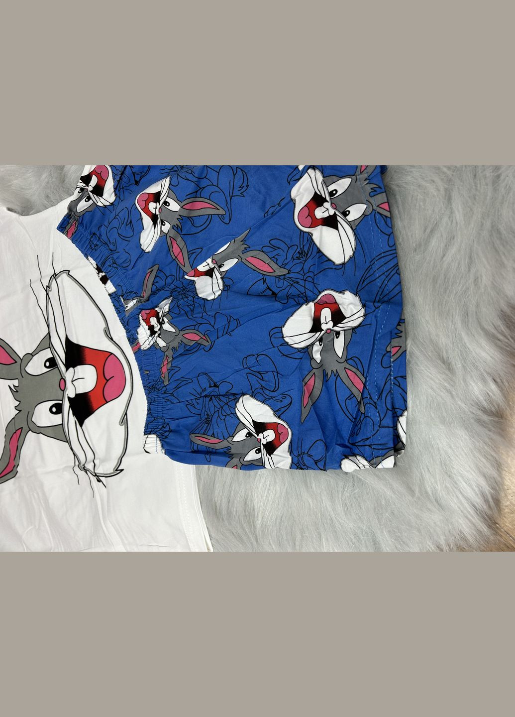 Синяя всесезон женская пижама Saimeiqi