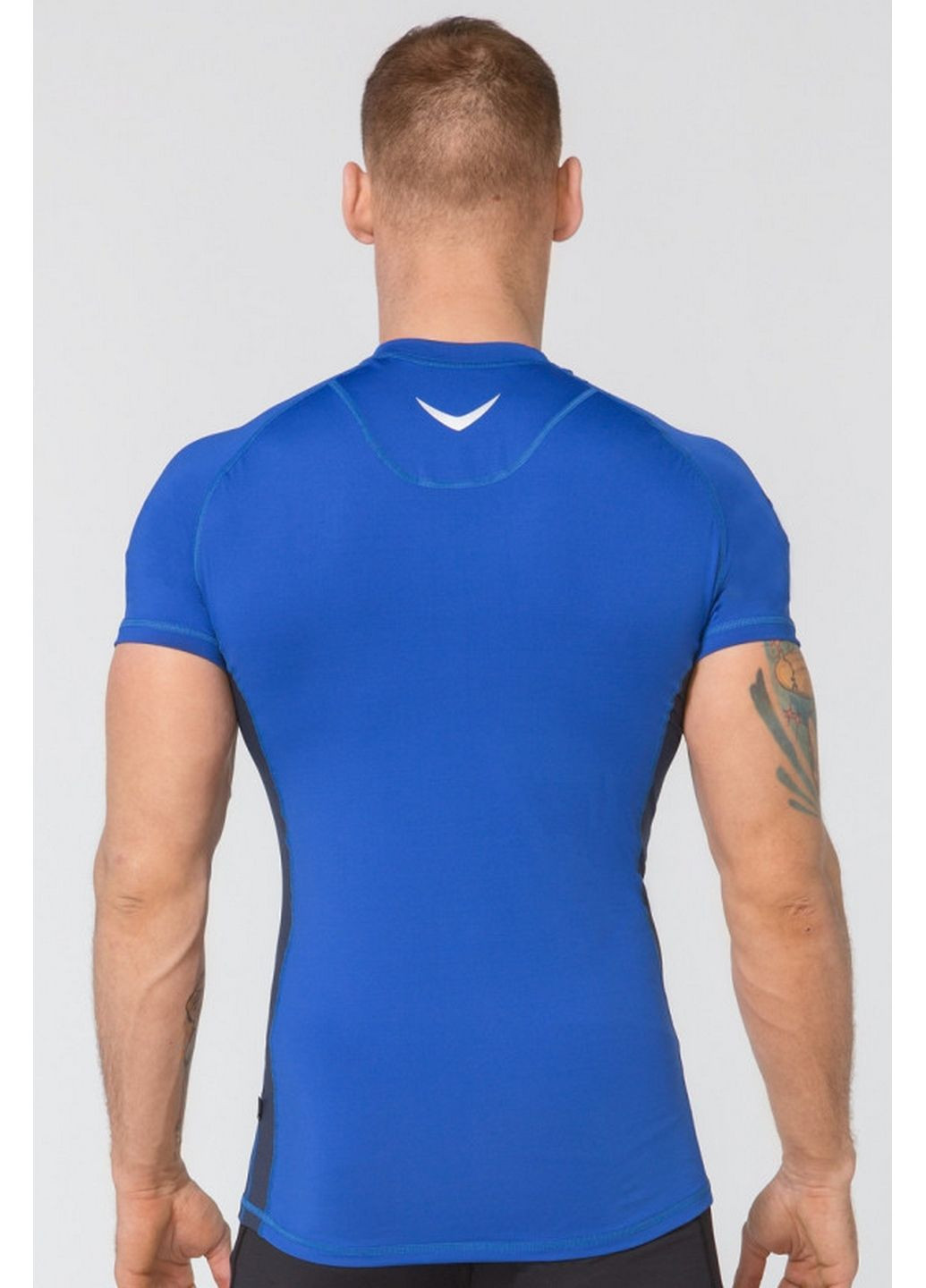 Синяя мужская компрессионная спортивная футболка Radical