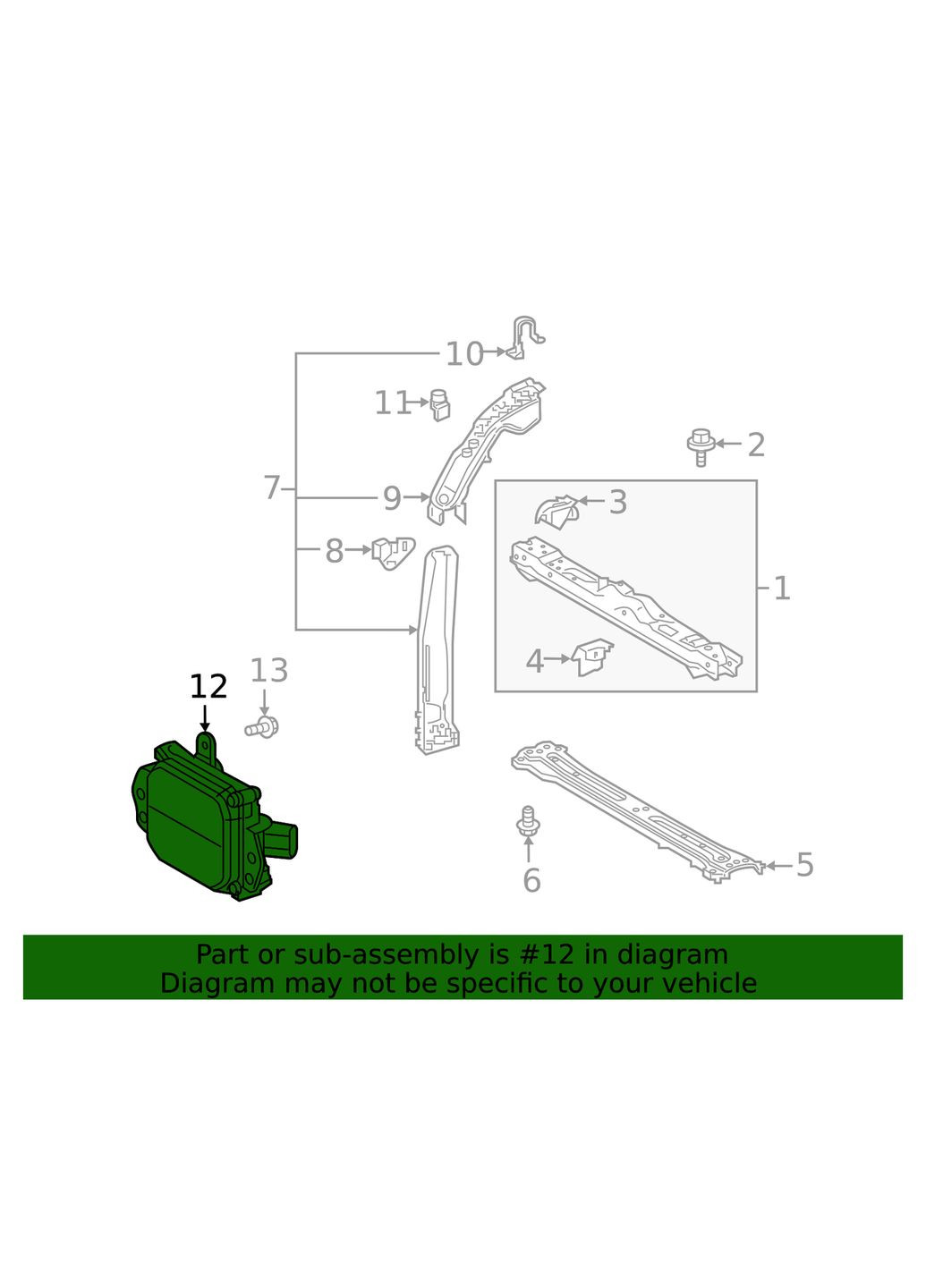 Дистроник 88210-06050, датчик расстояния круиз-контроля OEM для Toyota, Lexus 2019-2020 г.г. Denso (292734857)