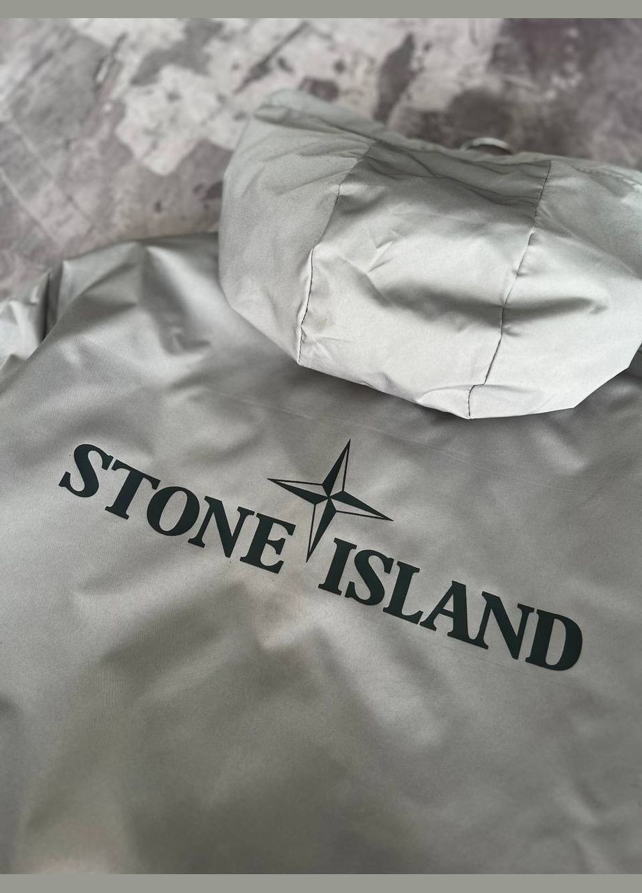 Сіра стильна вітровка No Brand