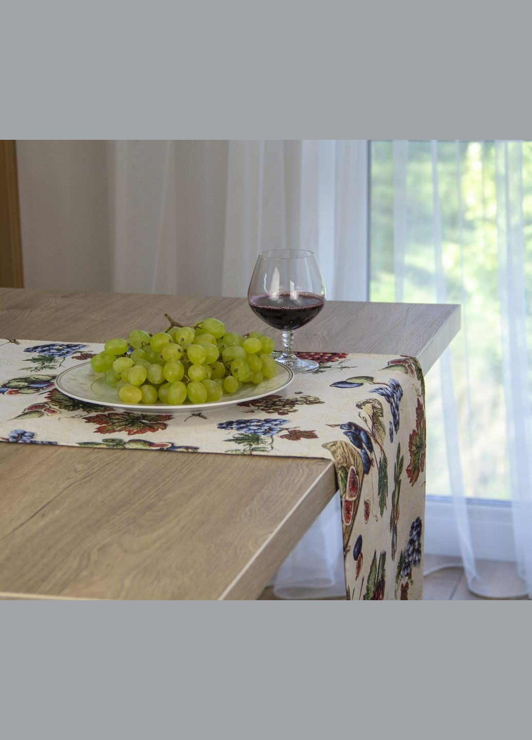 Раннер на стол из испанского гобелена для квадратного и прямоугольного стола Летние цветы декоративная дорожка 45, 140 Maystat (305390543)