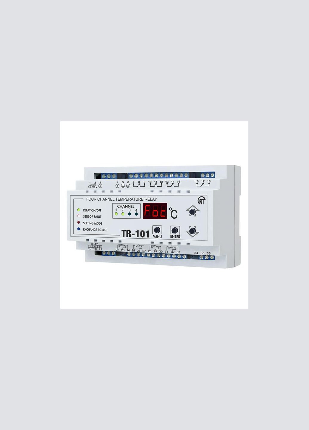 Цифрове температурне реле 10A 4000BA [NTTR10100] ТР-101 Новатек-Електро (338191310)
