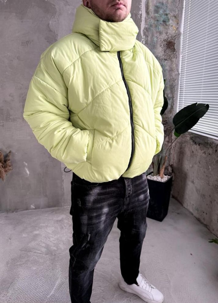 Комбінована зимня куртка зимова (матова) зі знімним капюшоном виробництво україна No Brand