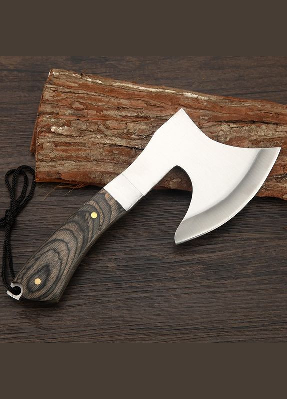 Топор Кемпинг, легкий туристический топор, цельнометаллический с деревянной ручкой, вес всего 355 г No Brand (358204647)