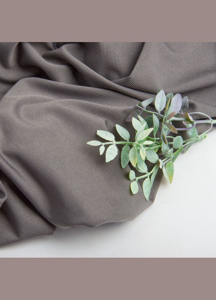 Тканина трикотаж Масло, 150 см, легка та еластична тканина, для суконь, спідниць, блузок і тунік сірий IDEIA (335064158)