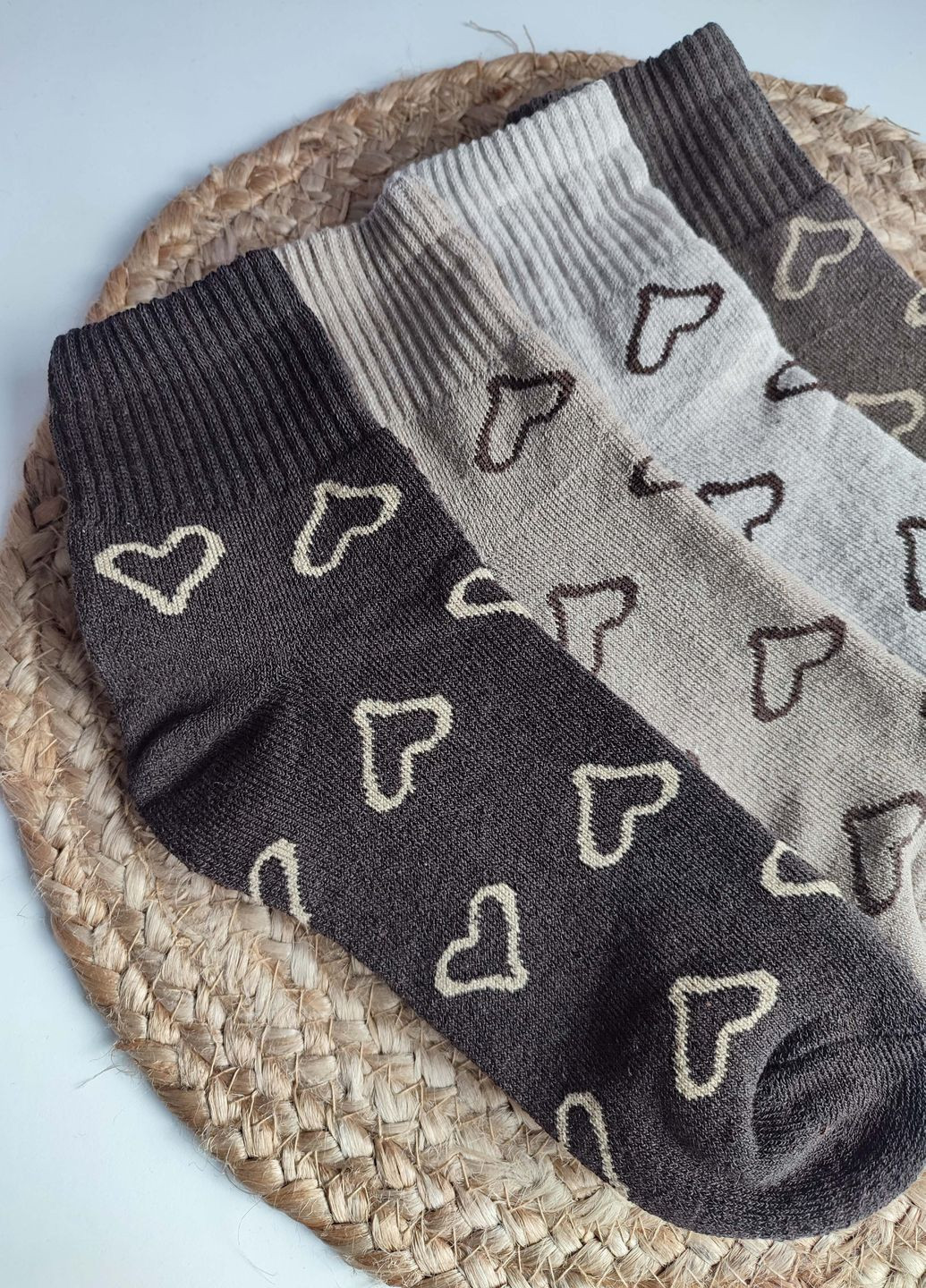 Комбіновані шкарпетки жіночі махрові з широкою гумкою 6 пар житомир ws 330/6 р.36-40 XTeam сердечка (353497272)