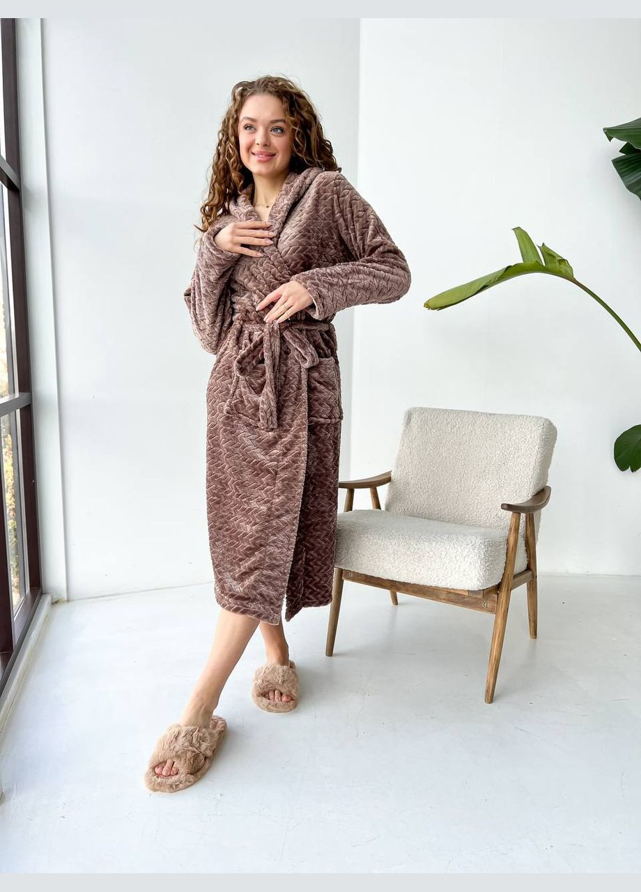 Довгий махровий халат з капюшоном Vakko (303497713)