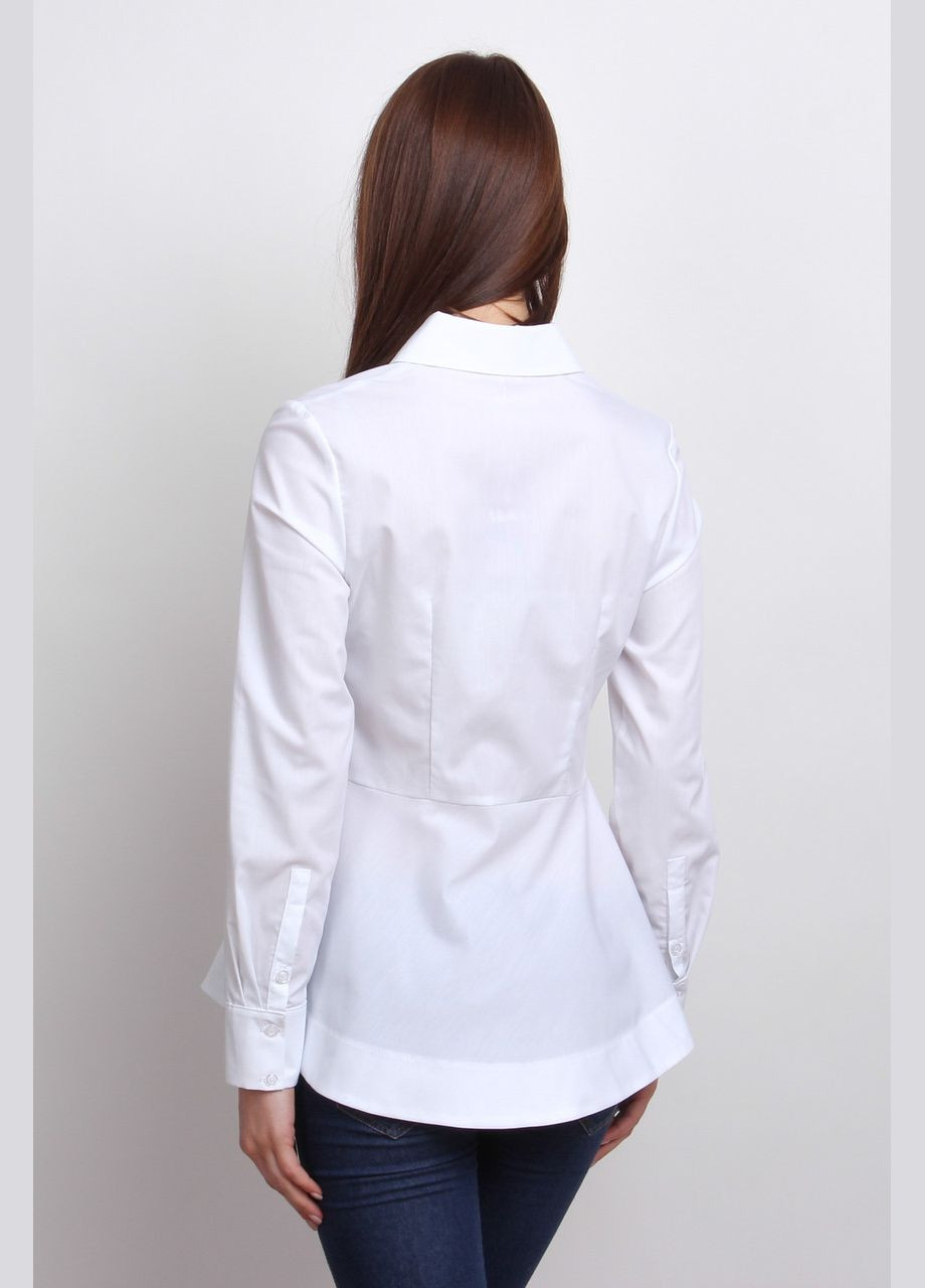 Блуза-туника белая с баской, Р109" 2 Льва (354331587)