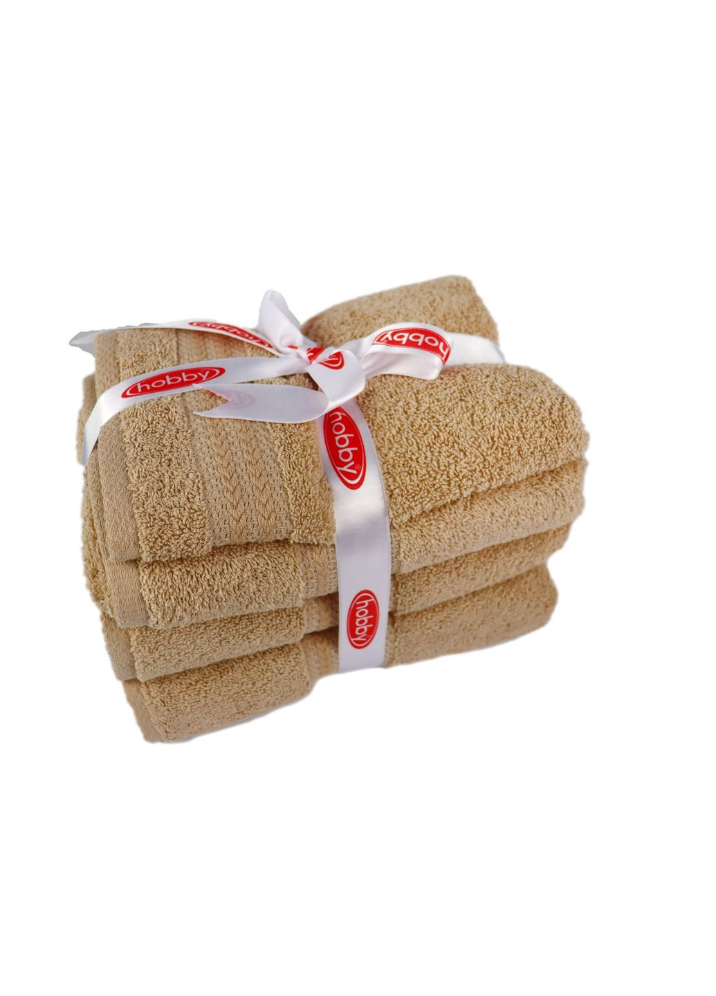 Набор полотенец RAINBOW Beg бежевый 30*50+50*90+70*140 (3шт.) 500г/м2 Hobby бежевый