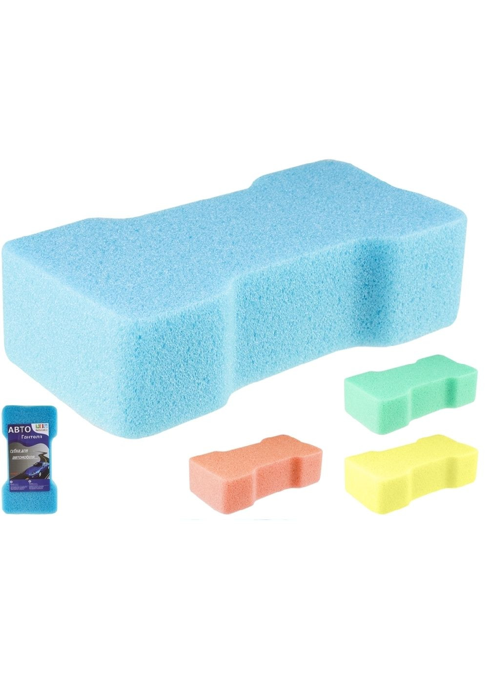 Авто-губка "" Гантеля 22*11 (45) Vivat (338861685)
