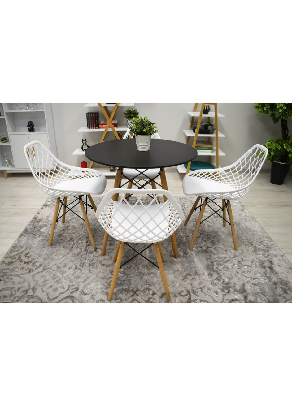 Стілець Sakai з дерев'яними ніжками ажурна спинка Leobert (361951473)