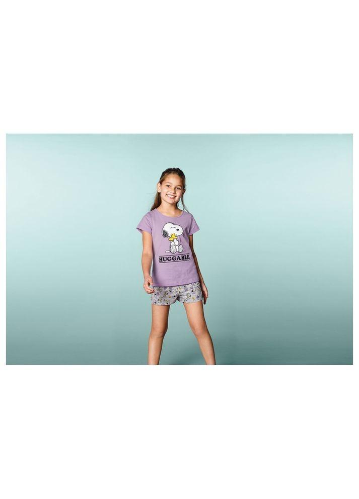 Комбінована всесезон пижама peanuts(футболка+шорти) футболка + шорти Disney