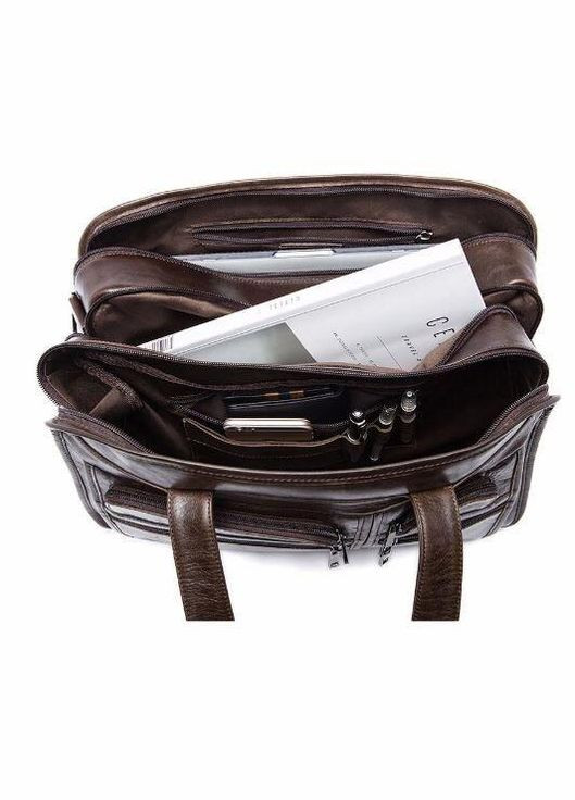 Сумка для ноутбука и документов кожаная коричневая размер 38х27,5х14 см 14870 Vintage (362418204)