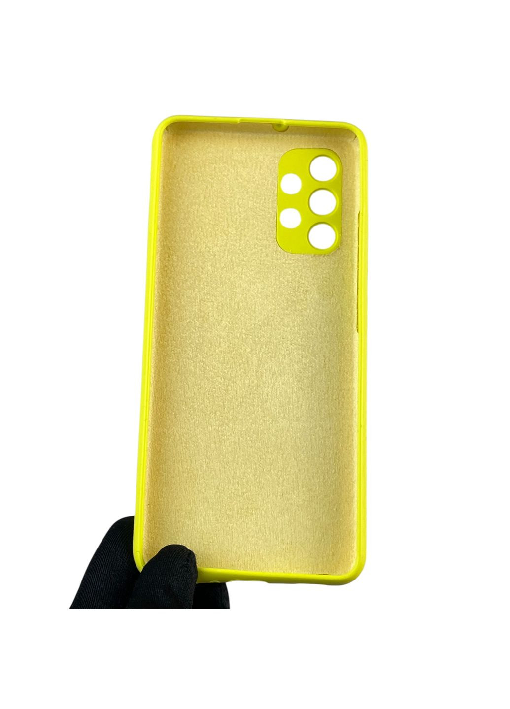 Чохол для Galaxy A32 4G (SM-A325F) силіконовий з мікрофіброю нековзний на самсунг а32 4г жовтий Samsung (366389414)
