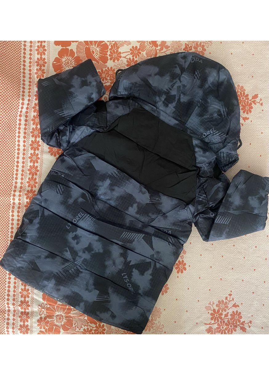 Комбінована зимня зимова дитяча подовжена куртка пальто на хлопчика 122-146 No Brand