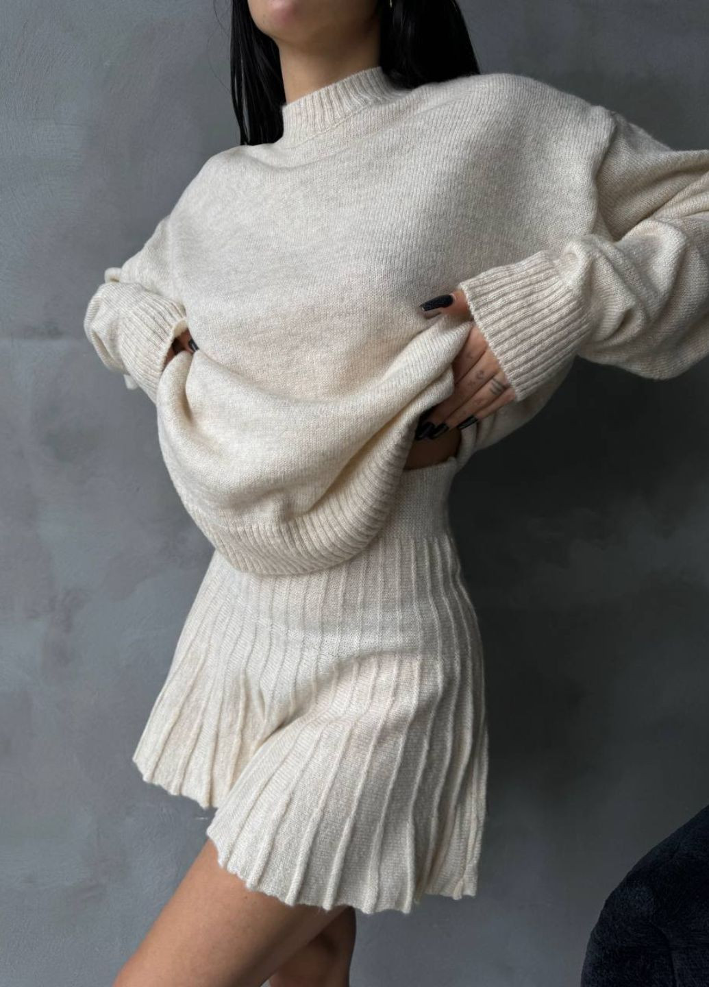 Вязаный костюм с юбкой Tik-Tak (322504654)