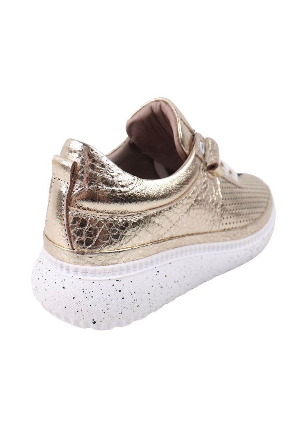 Кроссовки женские Trio золотистые натуральная кожа Trio Trend 108-25DT серые (333035518)