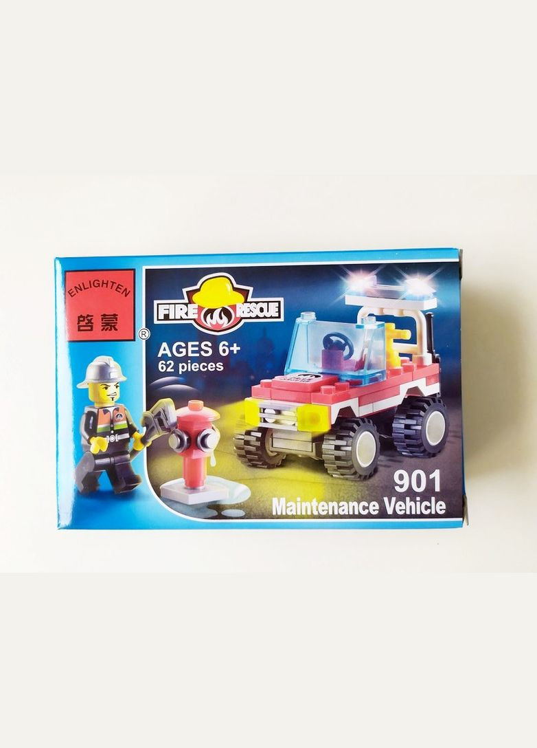 Конструктор блочный арт. 901 Пожарный джип, 62 детали Enlighten Brick (308855150)