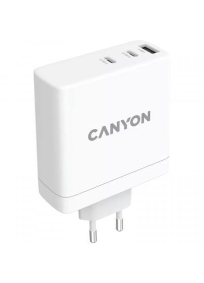 Зарядний пристрій H140-01 Wall charger with 1USB-A 2 USB-C (CND-CHA140W01) Canyon h-140-01 wall charger with 1usb-a 2 usb-c (268139738)