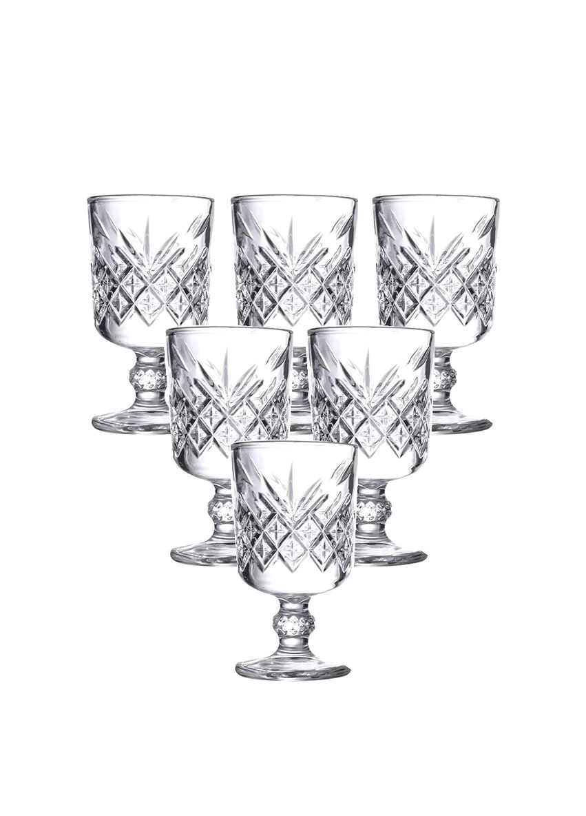 Набор рюмок на ножке 6 шт 60 мл стеклянные рюмки для водки наливок для сервировки стола питьевые стаканы ProDobro (364192381)