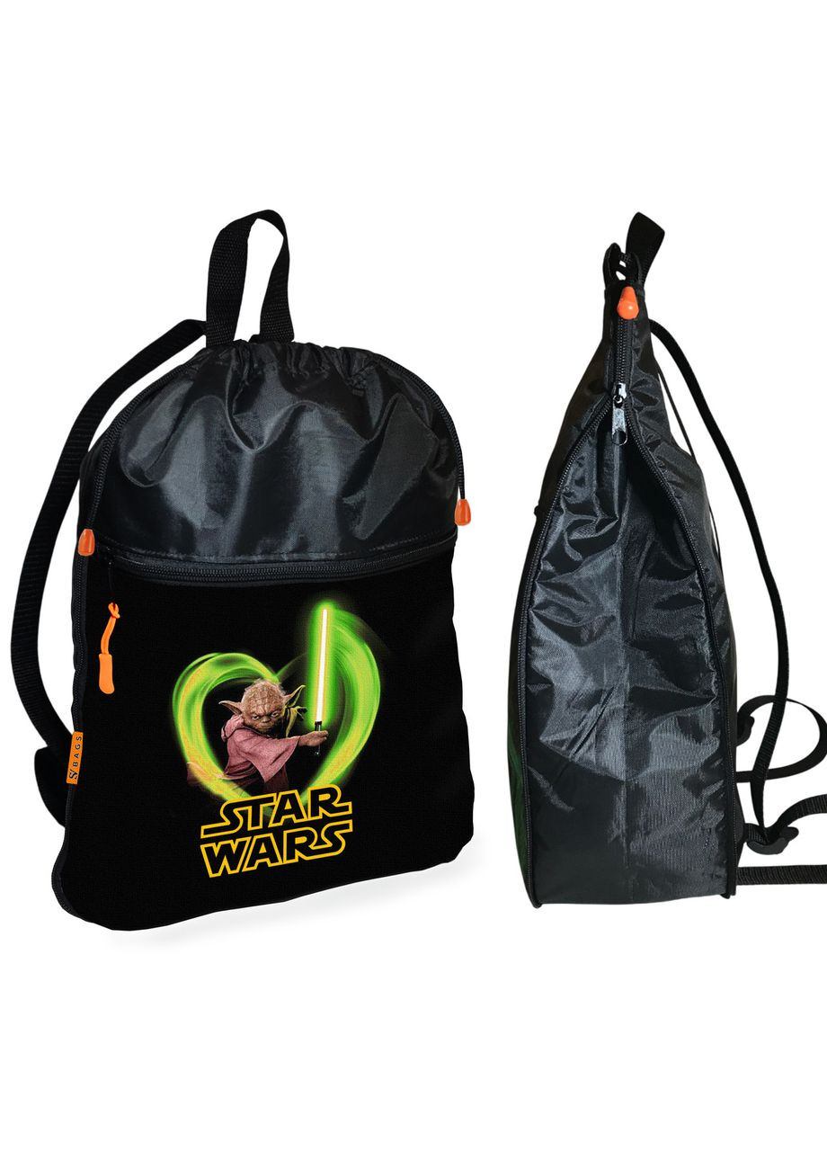Рюкзак-мішок для взуття, спортивної форми Йода Star Wars дитяча сумка для змінки з розширювачем No Brand (324433415)