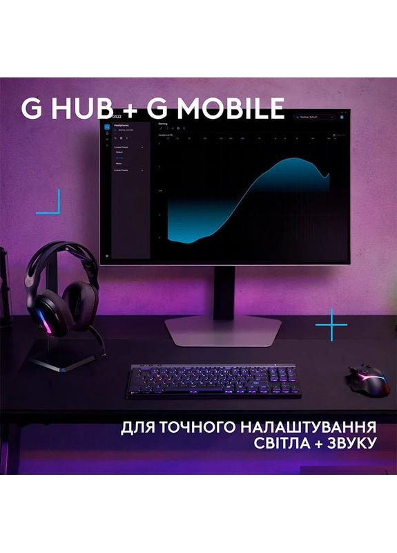 Гарнитура G522 LightSpeed Wireless Gaming Headset Black (981-001544) Logitech (362212044)