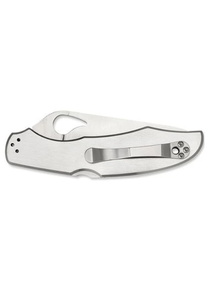 Ніж складний Byrd Cara Cara 2 Steel Handle, напівсерейтор (BY03PS2) Spyderco (385894982)