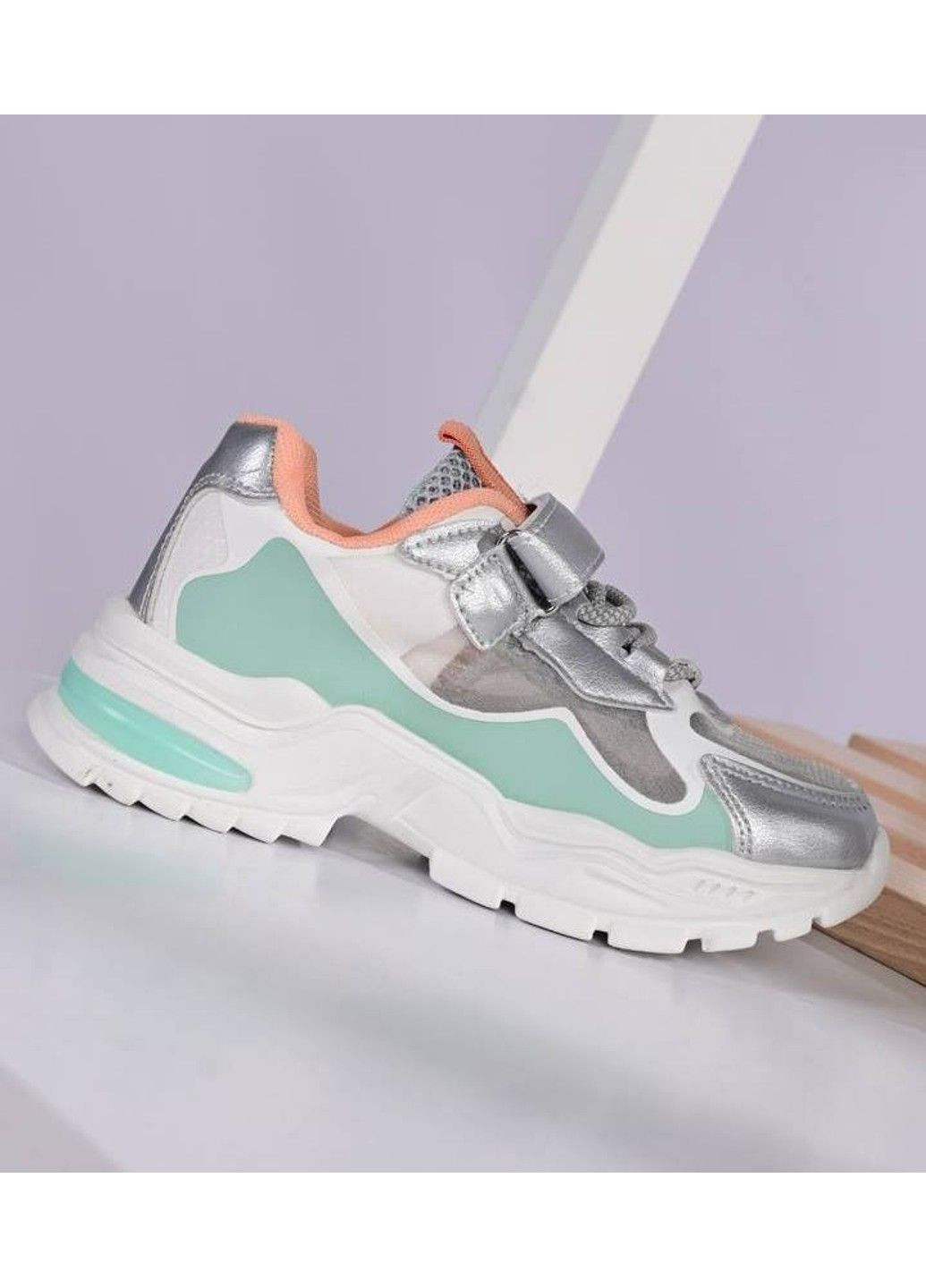 Бірюзові осінні кросівки дитячі бірюзові BBT