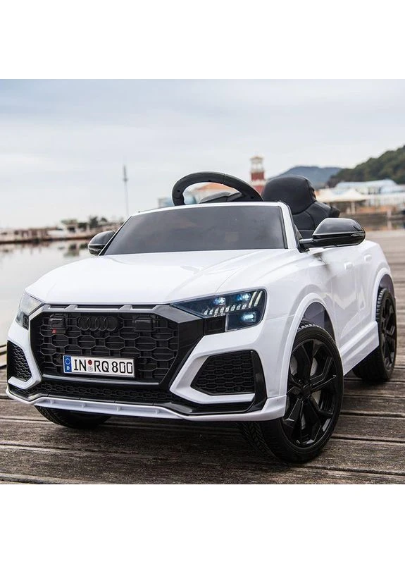 Дитячий електромобіль Audi управління з телефону (2 мотора за 35W, MP3, USB) M 4569EBLR-1 Білий Bambi (393926243)