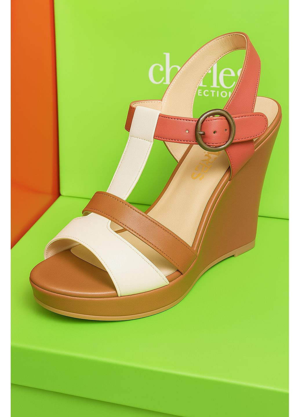 Светло-коричневые босоножки на танкетке 39 Best Connections