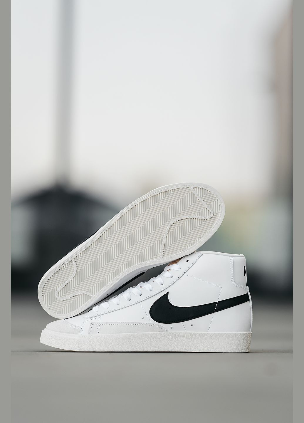 Білі Осінні кросівки чоловічі Nike Blazer 77 High Vintage White