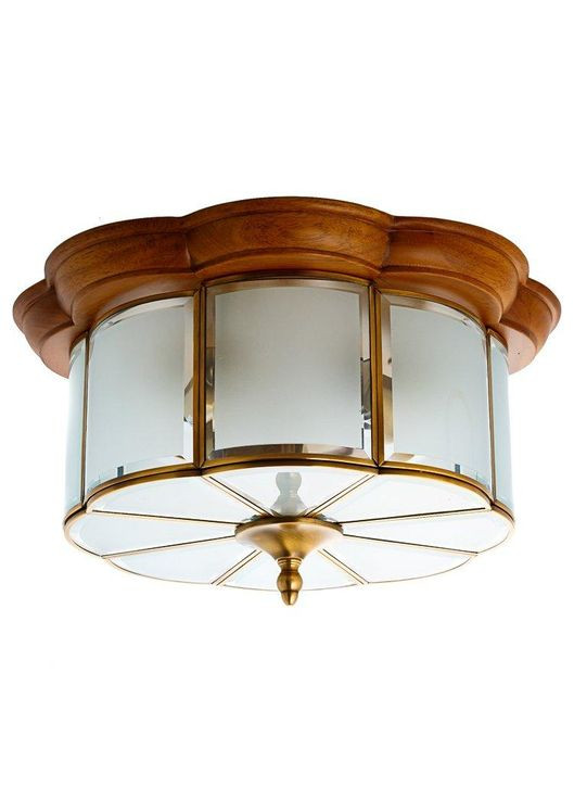 Светильник потолочный с деревянной основой FN017/3 SLAVIA (346533430)