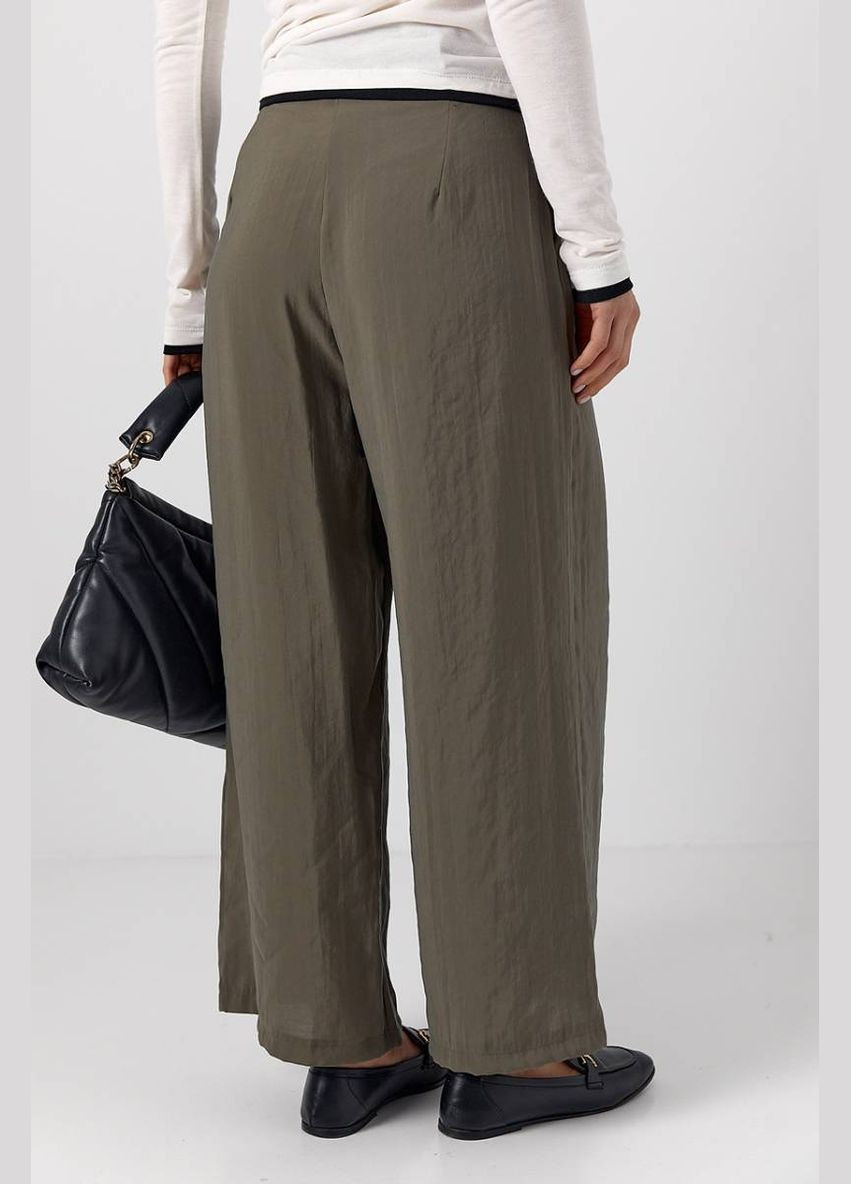 Штани-кюлоти з високою талією Lurex Брюки (327088349)