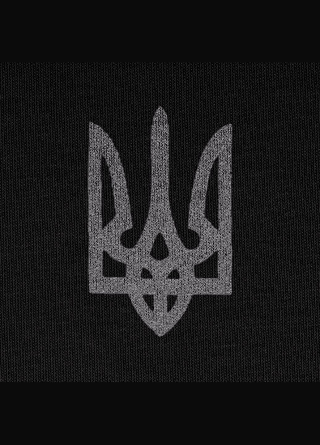 Світшот зимовий Тризуб Logo Combat Black P1G (317664033)